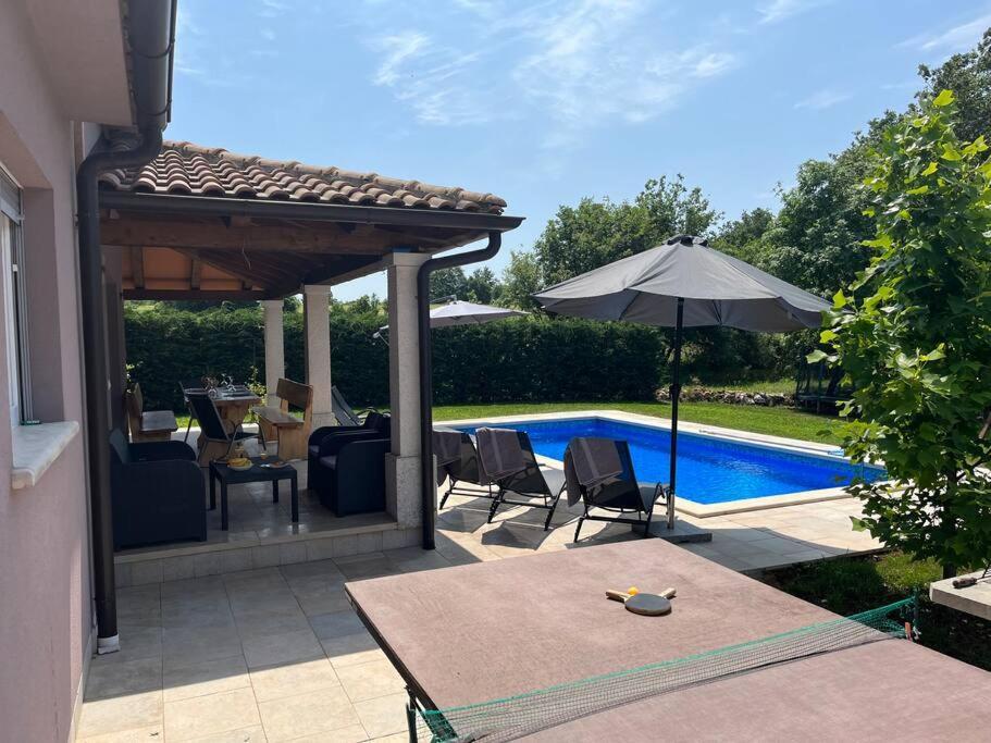 Вилла Modern House With Private Pool Zminj Экстерьер фото